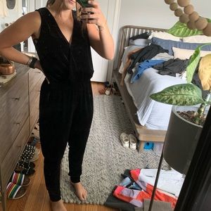 Velvet jumpsuit